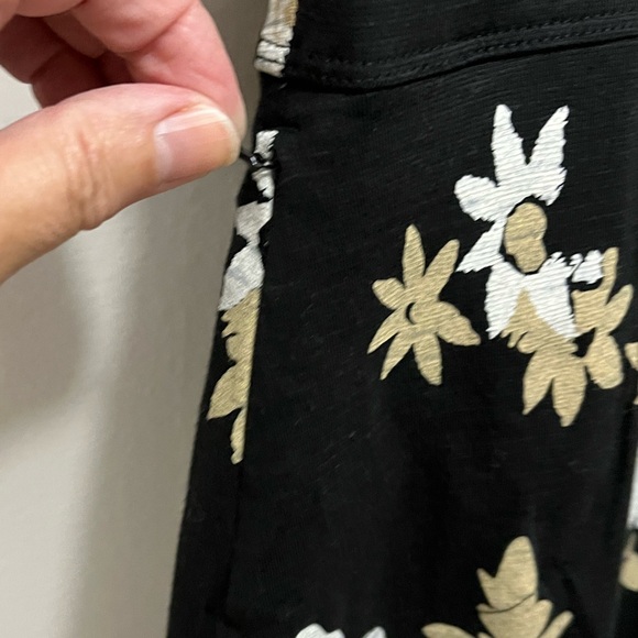 Toad&Co | AMELIA SHORT SLEEVE DRESS BLACK FLOWER PRINT women’s L - Picture 6 of 12